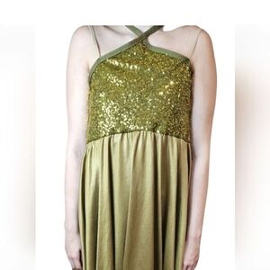 Contemporary Dance Costume, Large Adult, Green, A Wish Come True